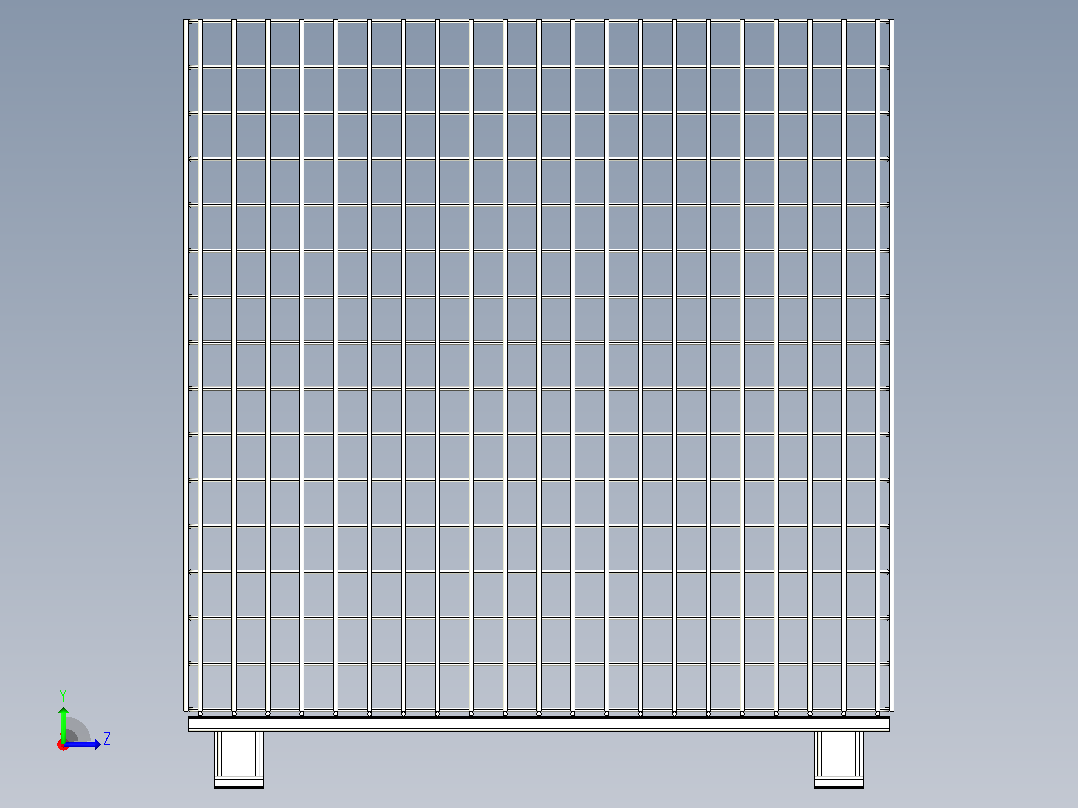 篮子 1000x1200x1000 毫米左视图