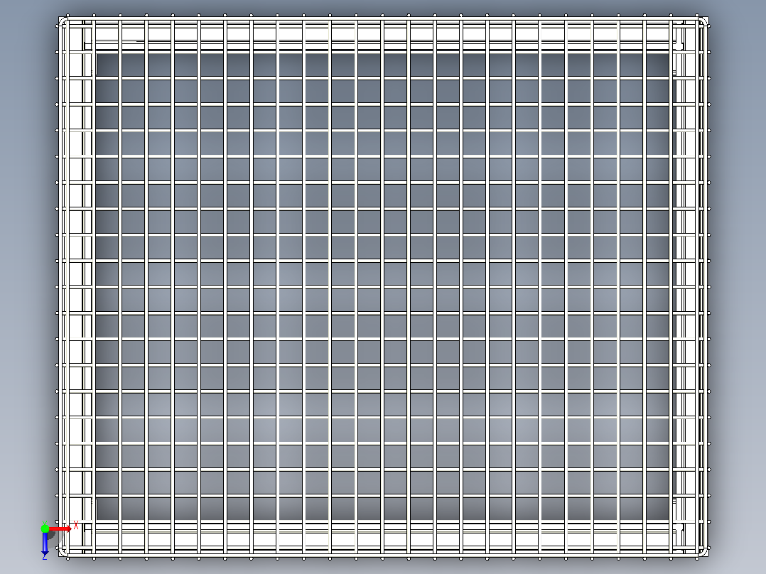 篮子 1000x1200x1000 毫米俯视图