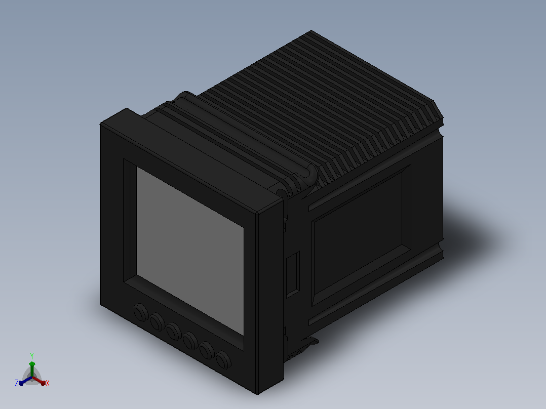 XJ-MC201D 马达保护器[XJ-MC201D 马达保护器]正等轴测图