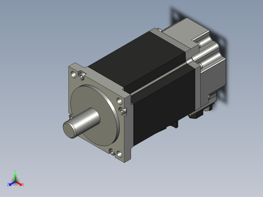 交流伺服电机HF-KN43_B三菱电机正等轴测缩略图
