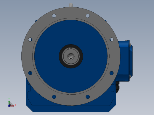 RF107法兰轴伸式安装斜齿轮减速机RF107-Y22-4P-180L-M1-0°-Φ350前视缩略图