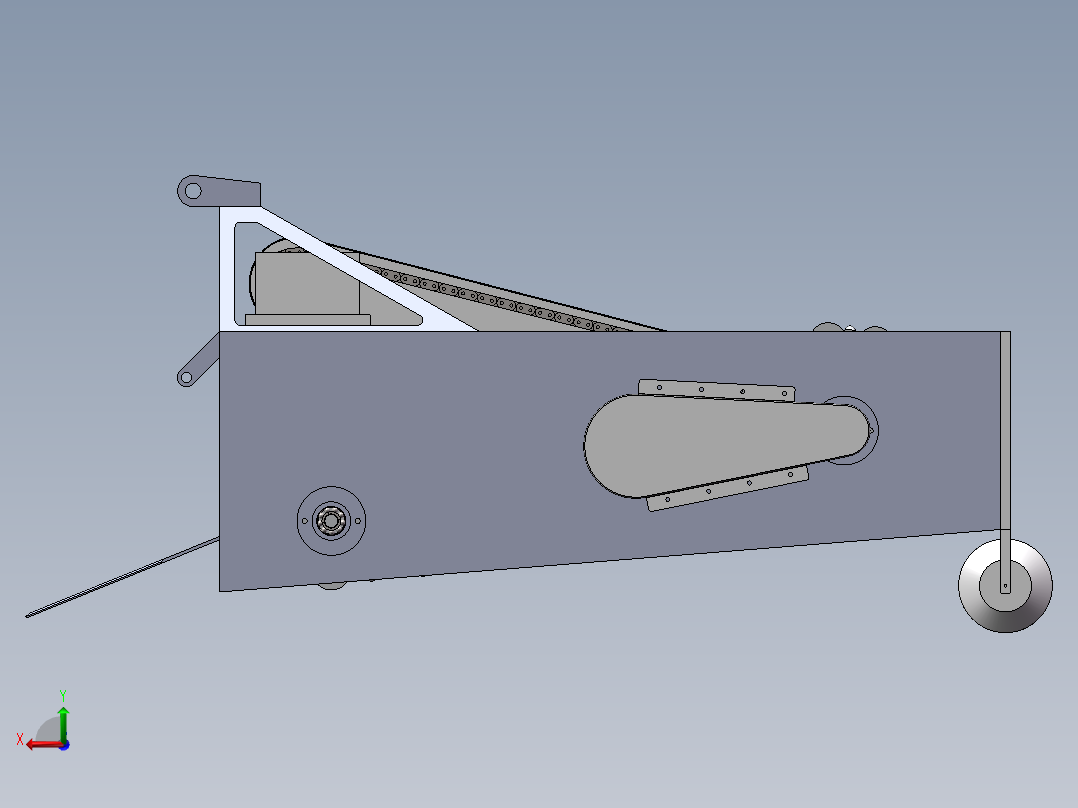 马铃薯收割机sw20可编辑后视图