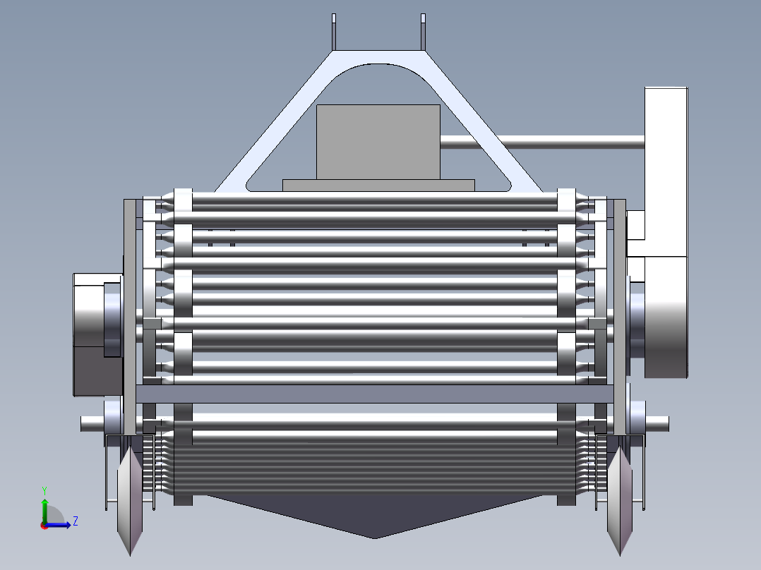 马铃薯收割机sw20可编辑左视图