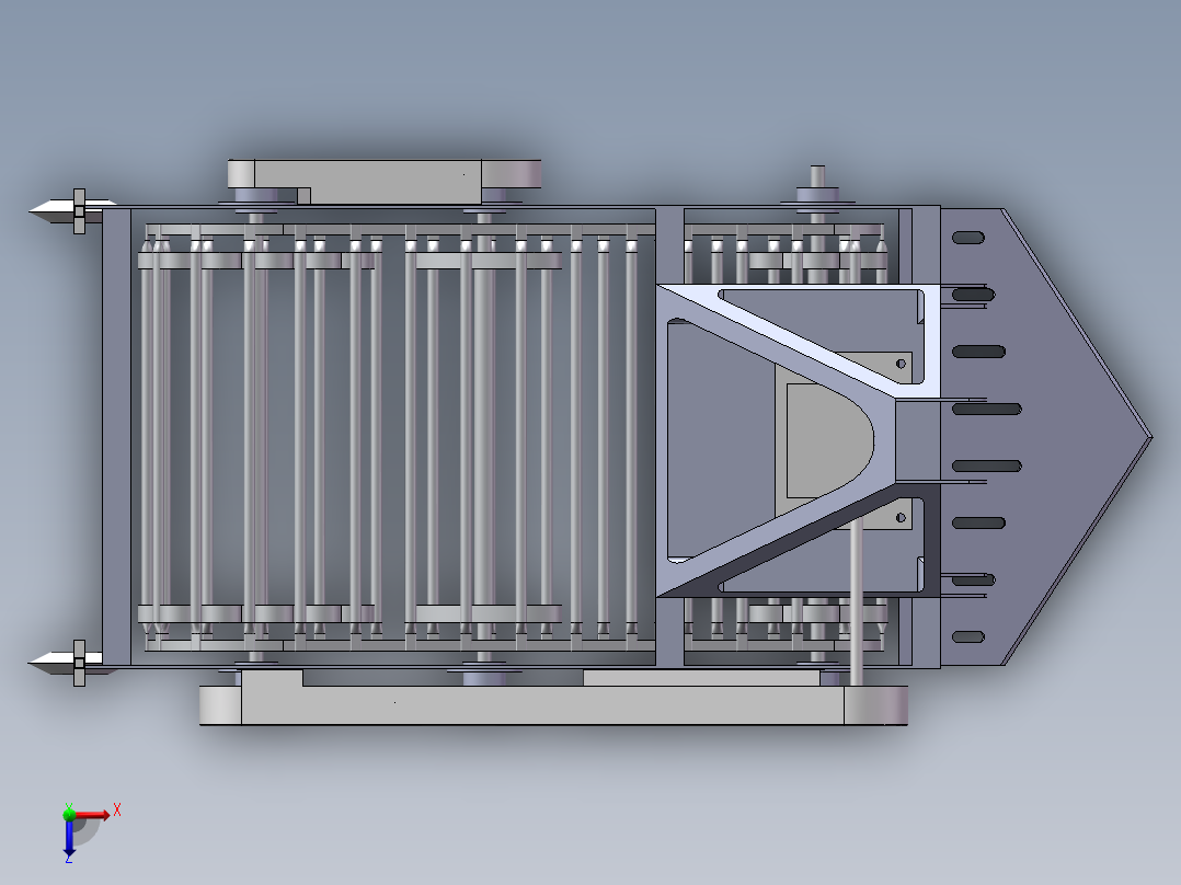 马铃薯收割机sw20可编辑俯视图