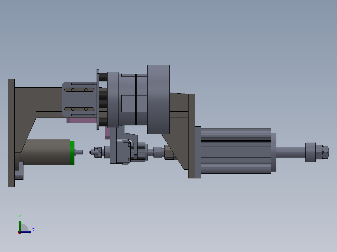 T86+挡圈自动上料压装机左视图