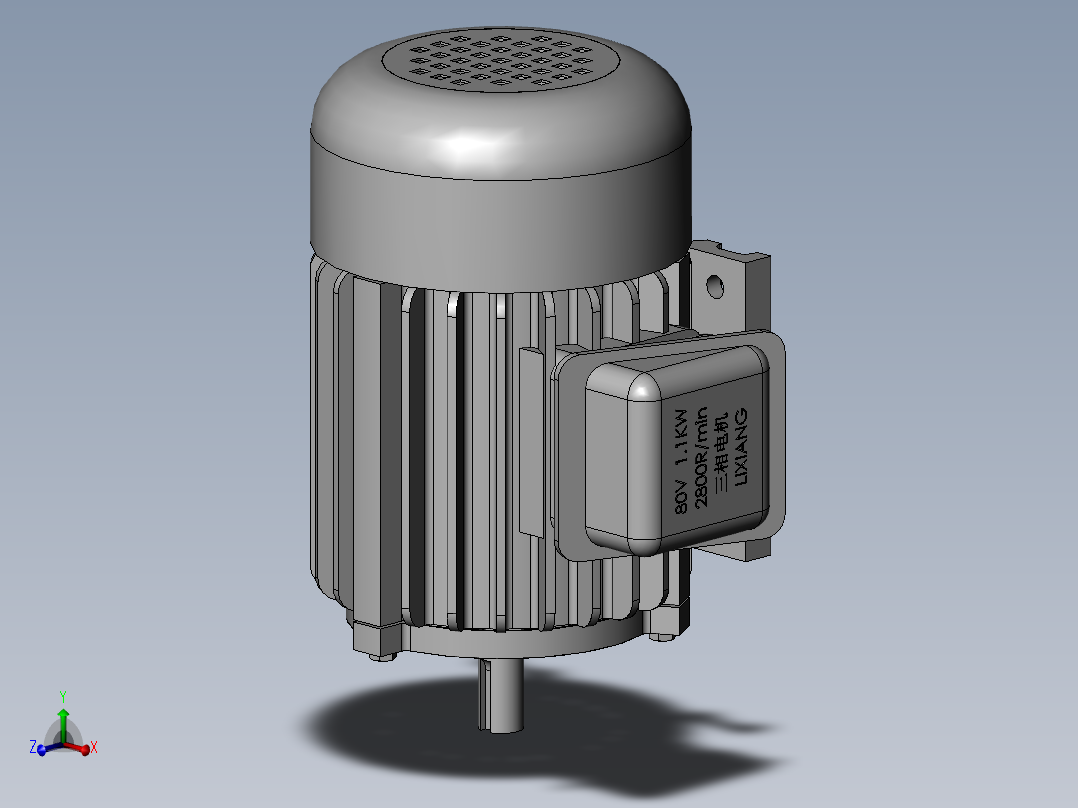 1.1KW380V卧式电机