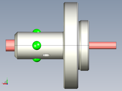 球形闸门3D模型后视缩略图