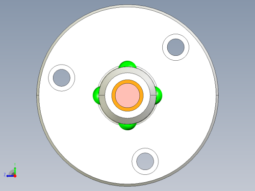 球形闸门3D模型右视缩略图