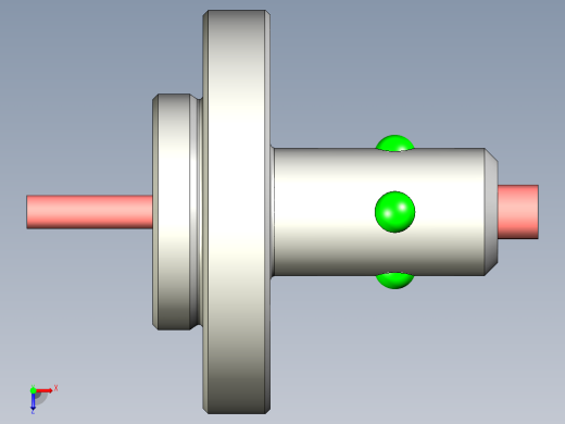 球形闸门3D模型俯视缩略图