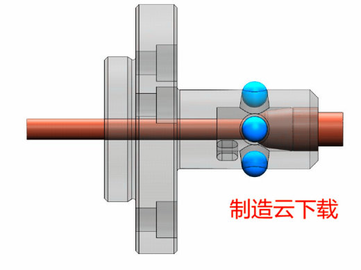 球形闸门3D模型缩略图