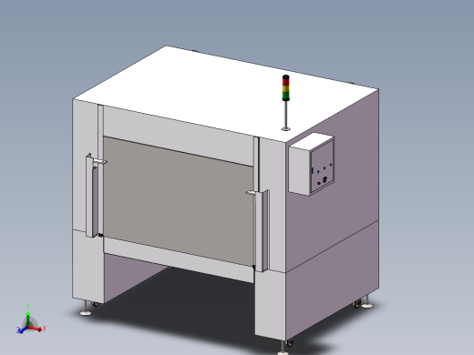 隧道式焗炉输送段3D模型
