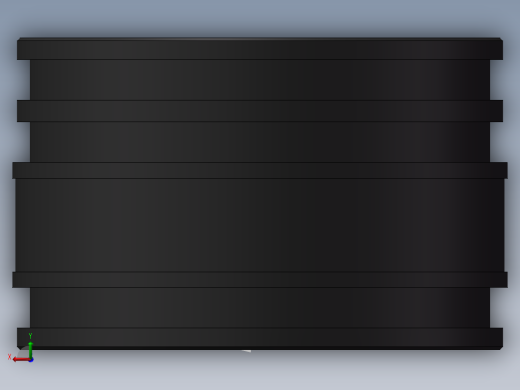 油缸活塞3D模型后视缩略图