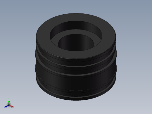 油缸活塞3D模型正等轴测缩略图