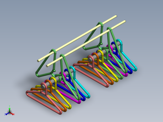 衣架正等轴测缩略图