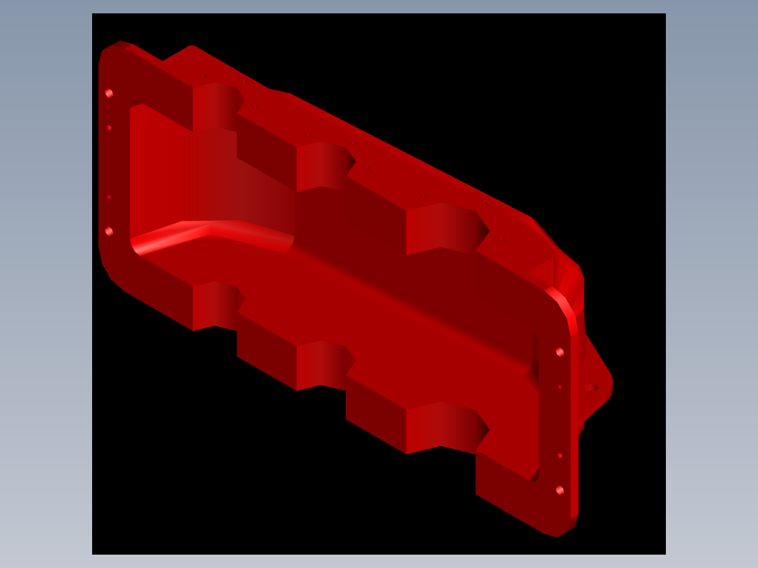 3D减速机上箱盖