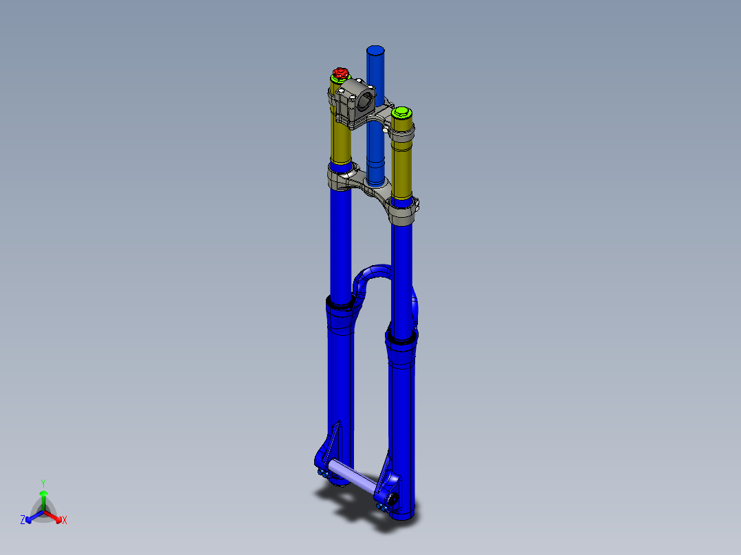 DH避震前叉模型180mm