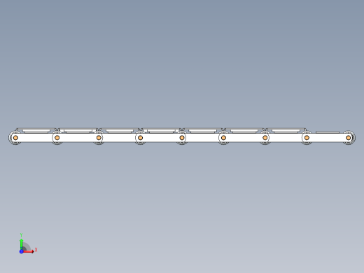 solidworks 链板输送机前视缩略图
