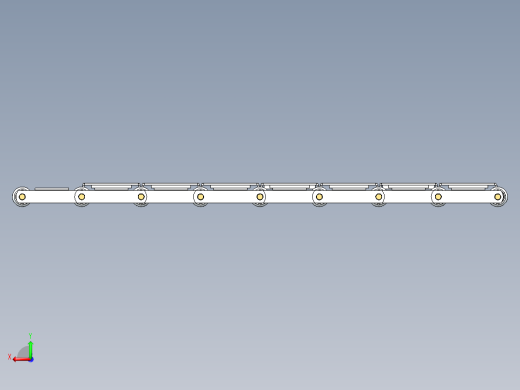 solidworks 链板输送机后视缩略图