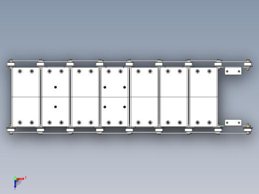 solidworks 链板输送机俯视缩略图