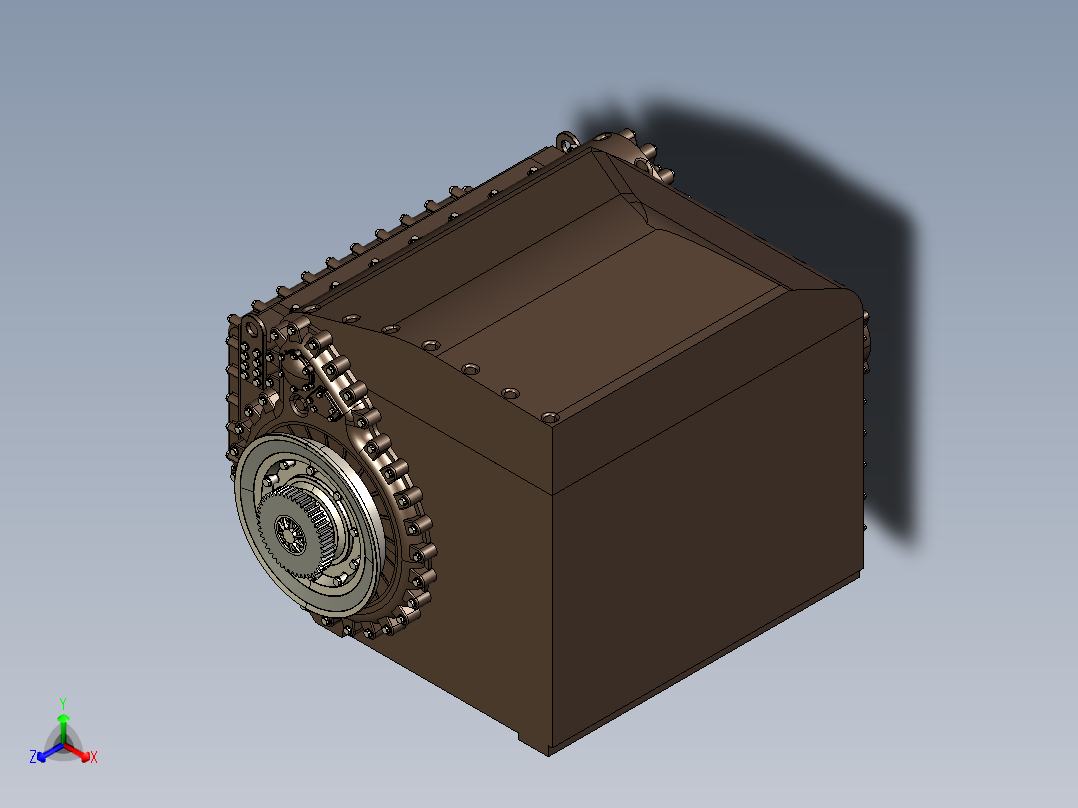 Renk-Hswl-194传动装置正等轴测图