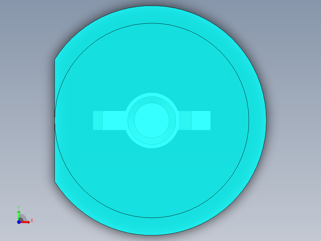 LED_Cylindrical_Cyan_D5x9.6mm前视图