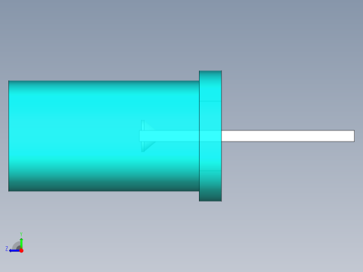 LED_Cylindrical_Cyan_D5x9.6mm右视缩略图