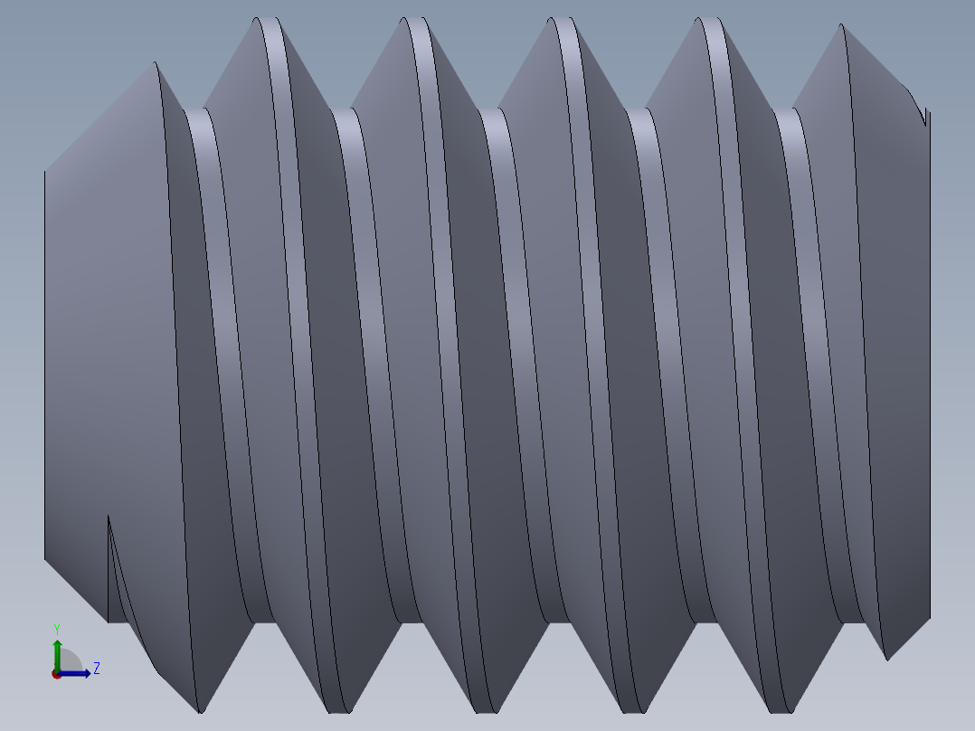 UNC 平头紧定螺钉-UNC SET SCREW 3-48 x 0.125.SLDPRT左视图