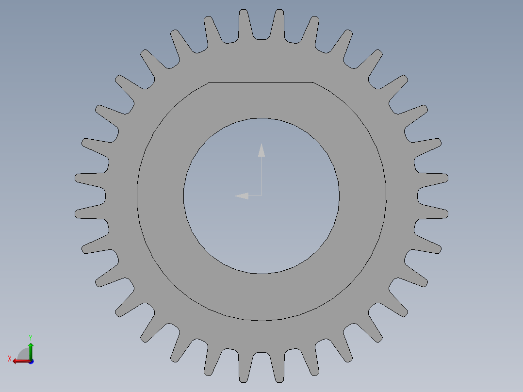 马达齿轮后视图