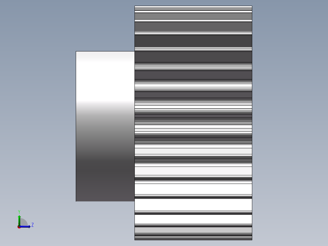 马达齿轮左视图