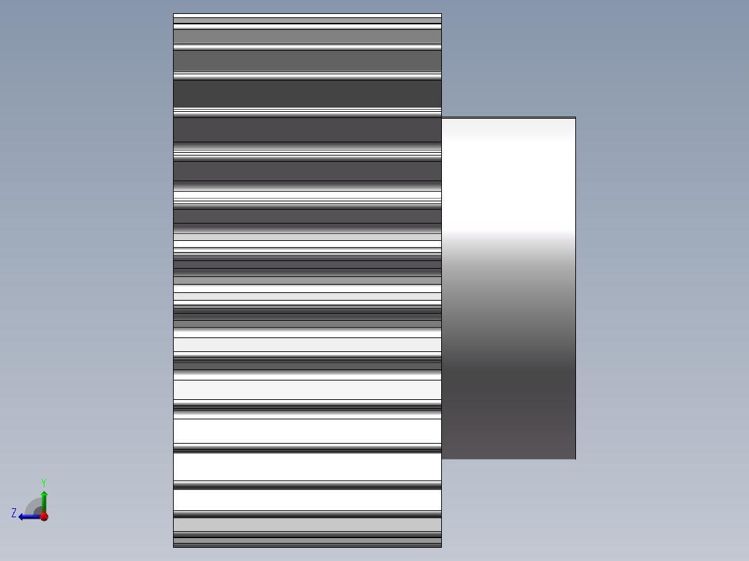 马达齿轮右视图