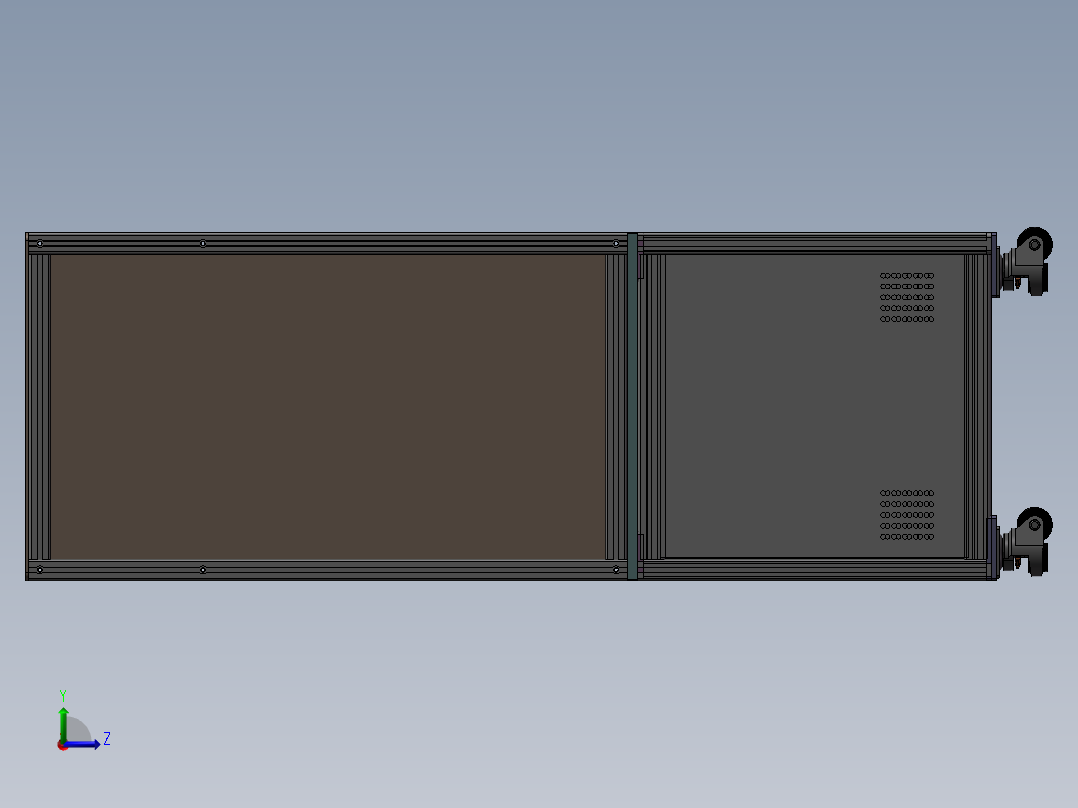 同步带打磨机左视图
