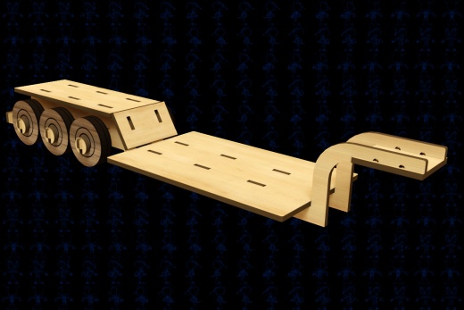 激光切割半挂货车二CAD-SolidWorks-step格式缩略图