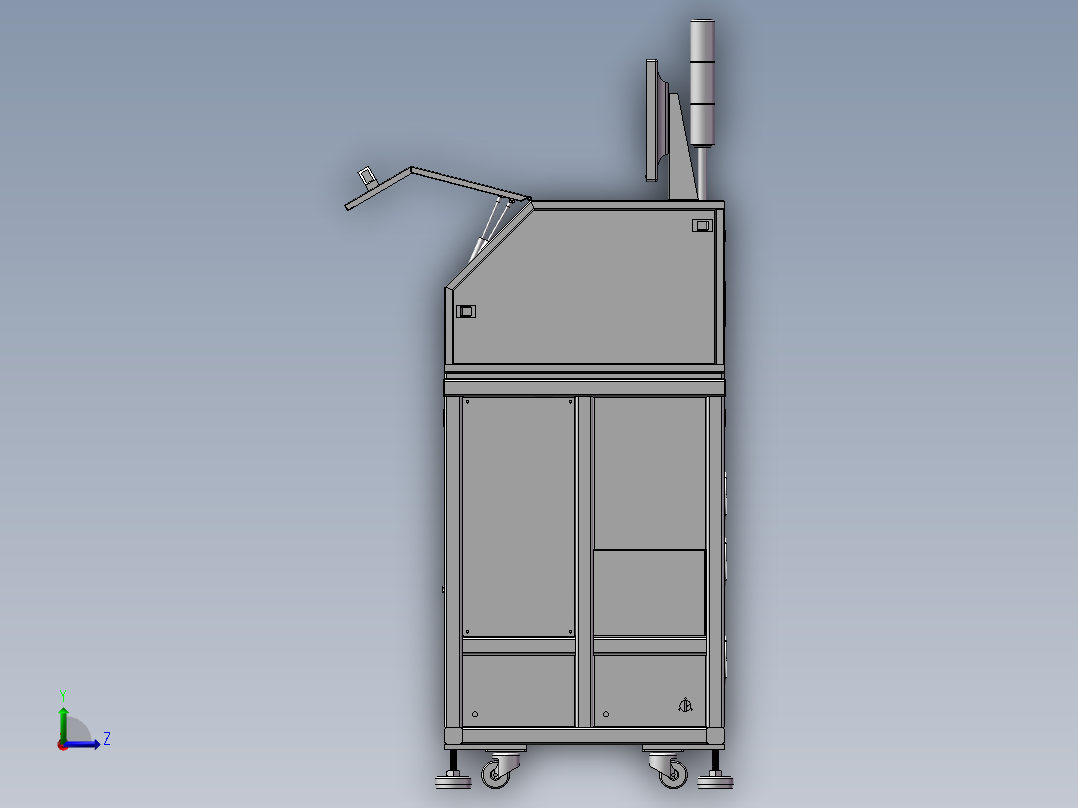 SMT测试分选设备左视图