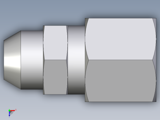 卡套式工业通用硬管接头EO_Weld_connector_AS08L71俯视缩略图