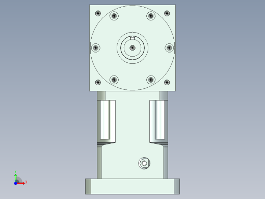 换向器PW110双轴 PLX90-L1 22-110-145-M8.stp前视缩略图