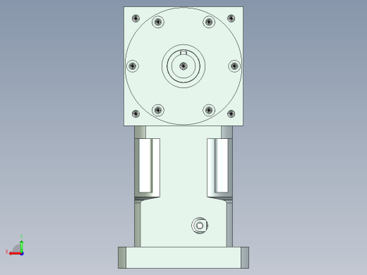 换向器PW110双轴 PLX90-L1 22-110-145-M8.stp后视缩略图