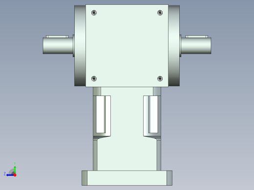 换向器PW110双轴 PLX90-L1 22-110-145-M8.stp右视缩略图
