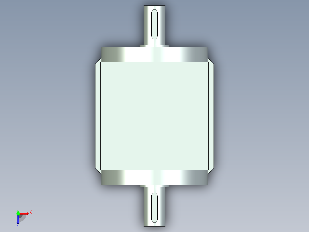 换向器PW110双轴 PLX90-L1 22-110-145-M8.stp俯视图