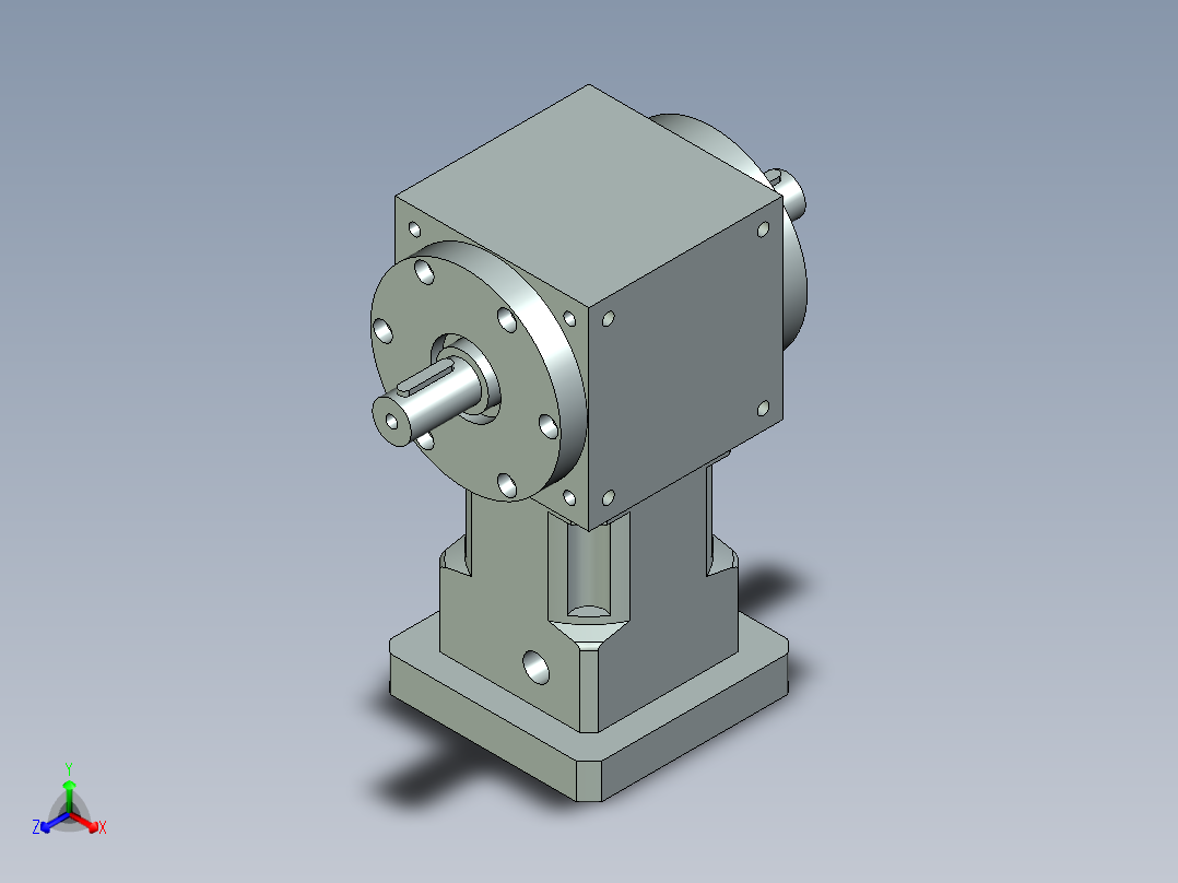 换向器PW110双轴 PLX90-L1 22-110-145-M8.stp正等轴测图