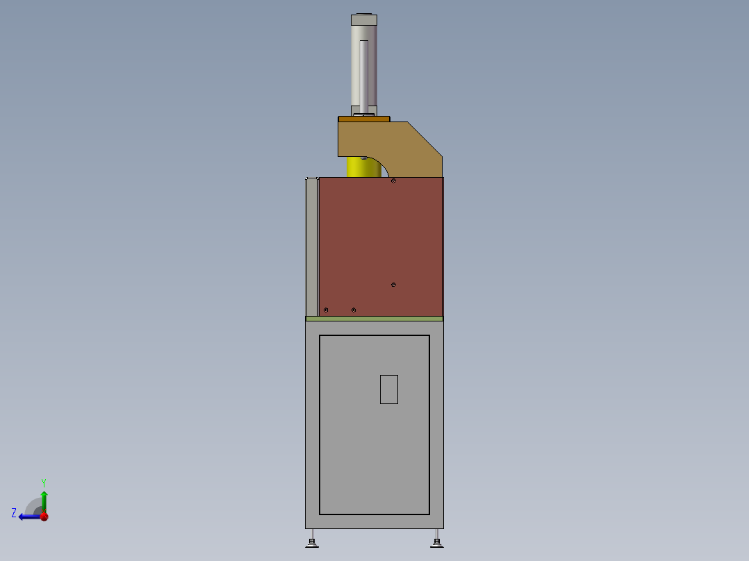 汽车动力电池整平机右视图