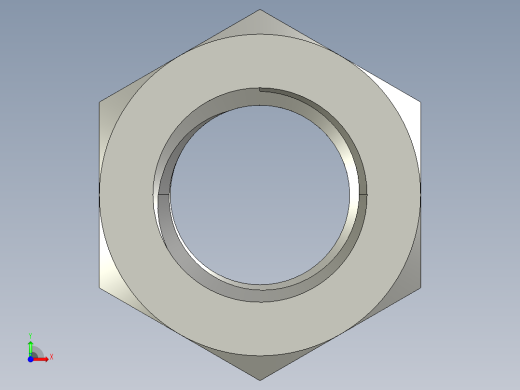 公制六角螺母-Metric Hex Nuts M24 x 3mm Thread前视缩略图