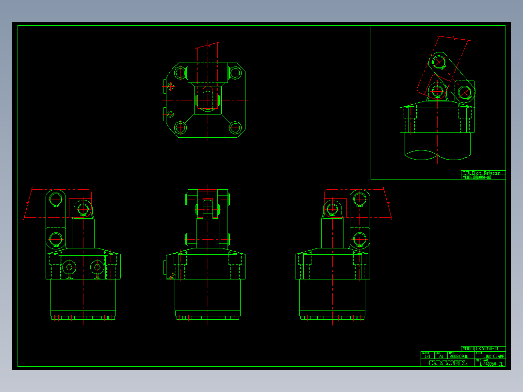 KOSMEKLKA1050-CL多系列多零件图纸模型