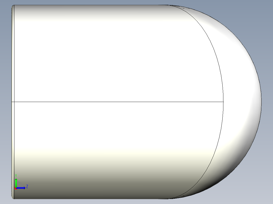 1英寸PVC管和90度管件左视图