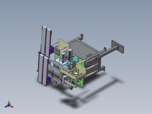 电池极片在线称重分选机正等轴测缩略图