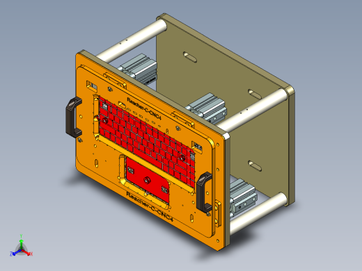 Reacher-C-笔记本CNC工装夹具三维模型CNC4-20140530