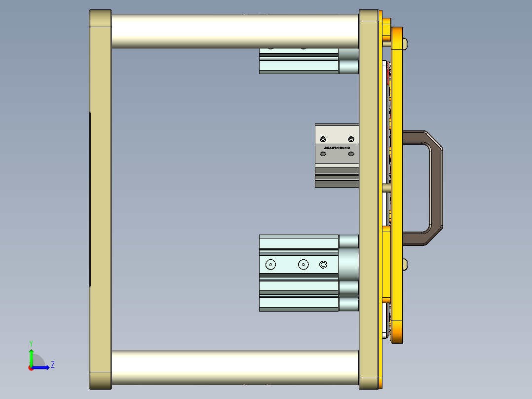 Reacher-C-笔记本CNC工装夹具三维模型CNC4-20140530左视图