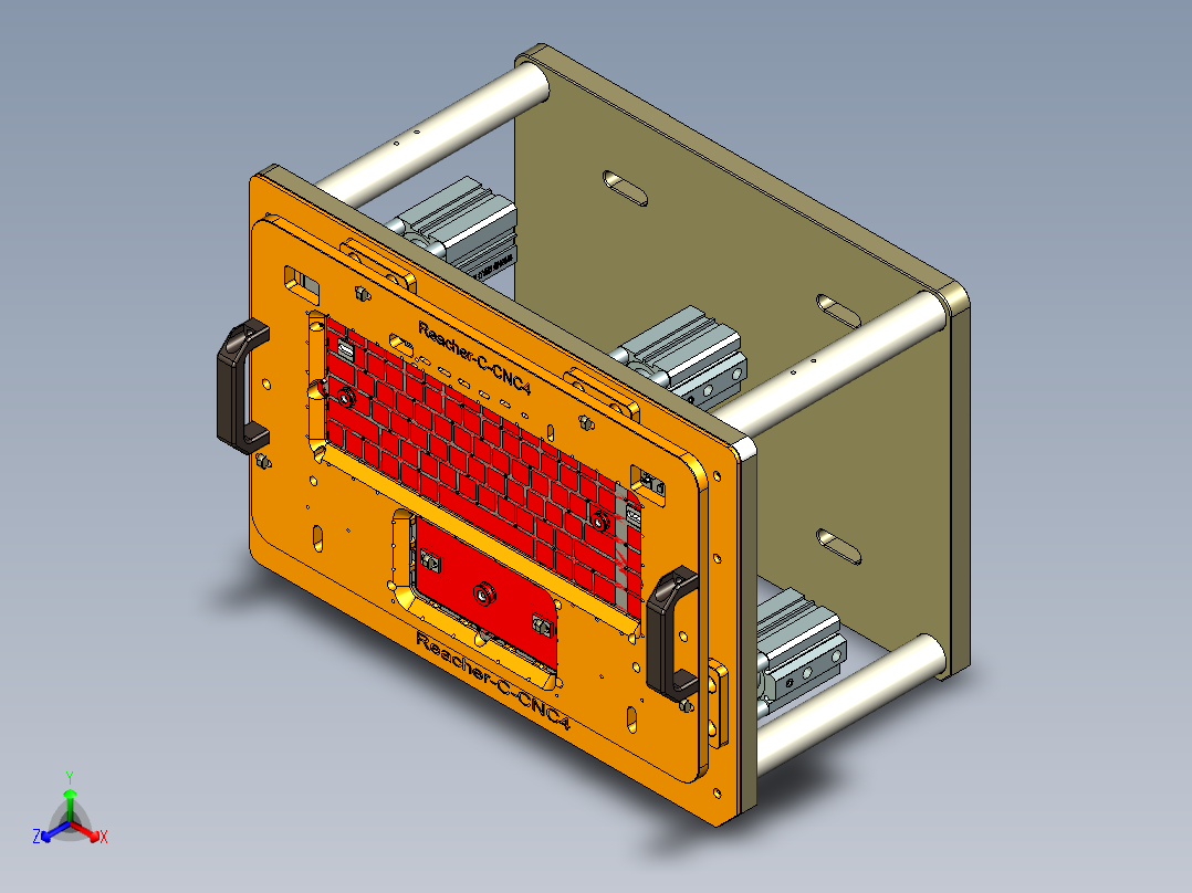 Reacher-C-笔记本CNC工装夹具三维模型CNC4-20140530正等轴测图