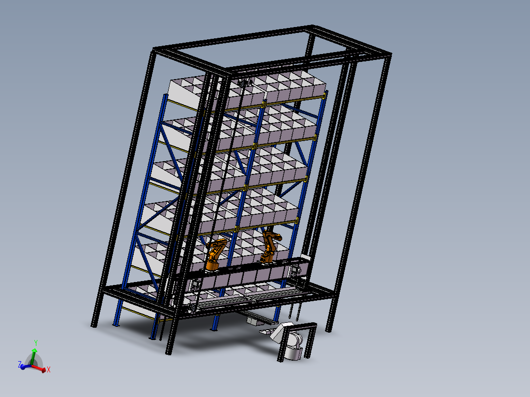 自动发药机三维模型+CAD图纸+设计说明书