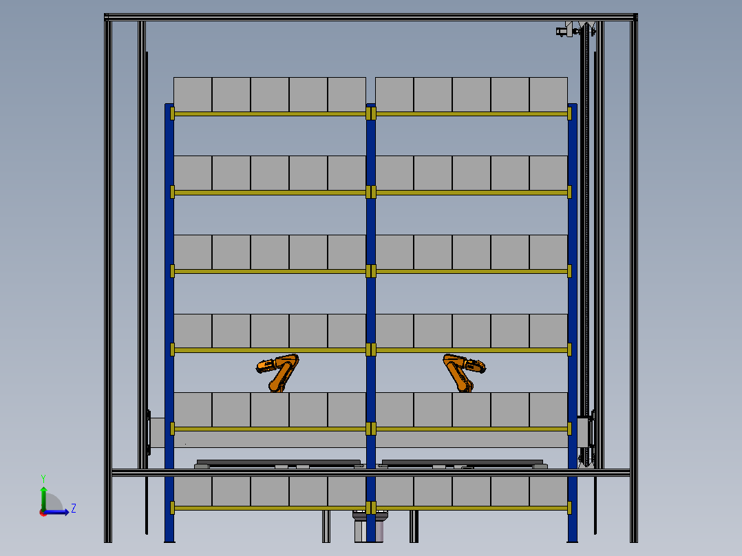 自动发药机三维模型+CAD图纸+设计说明书左视图