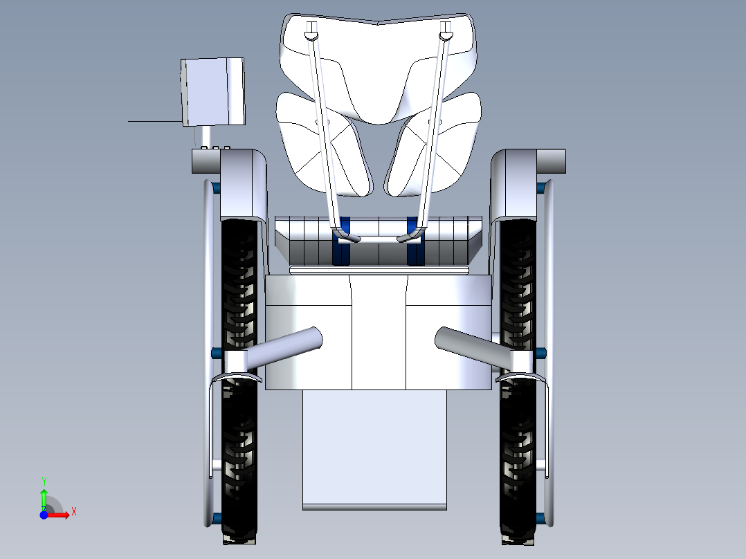 B3003378-电动轮椅前视图